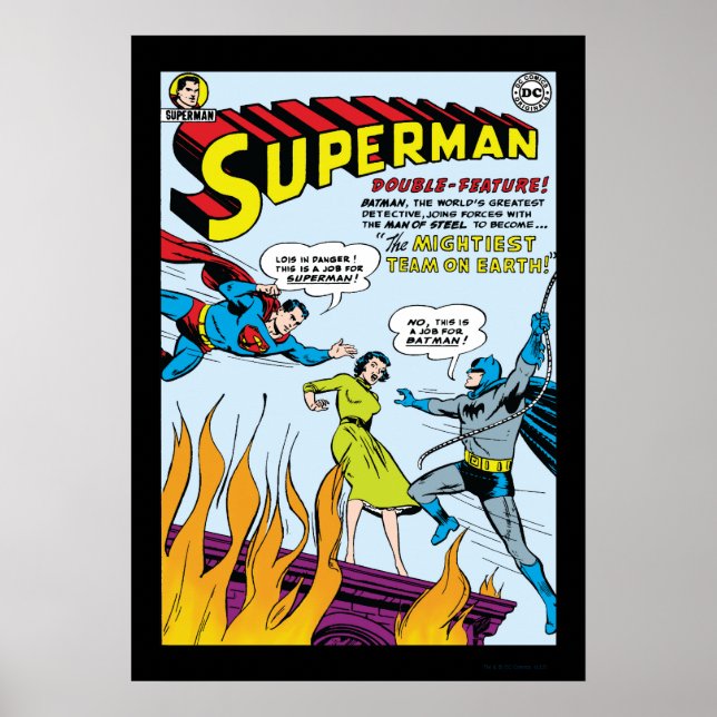 Póster Superman (doble rasero con Batman) (Frente)