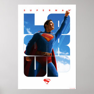 Póster Superman Look Up Pose