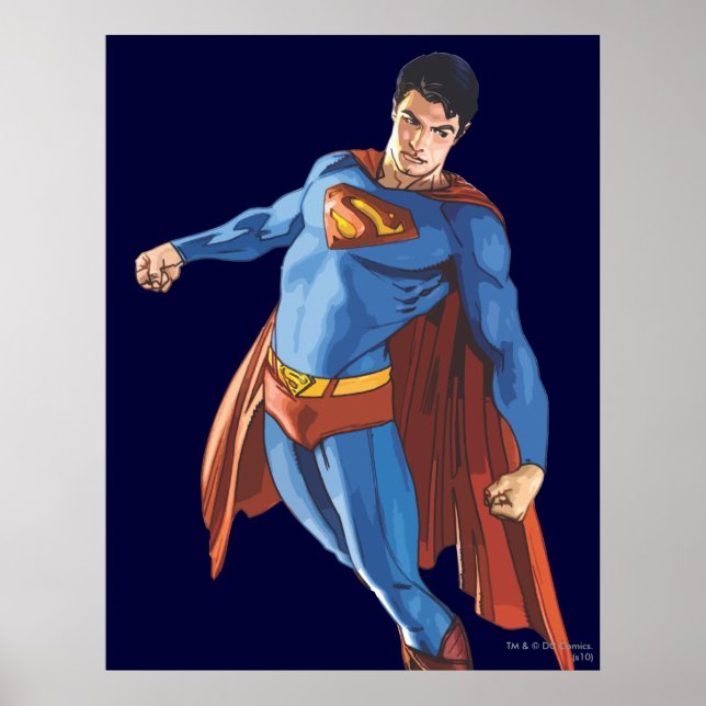 Póster Superman mirando hacia abajo (Frente)