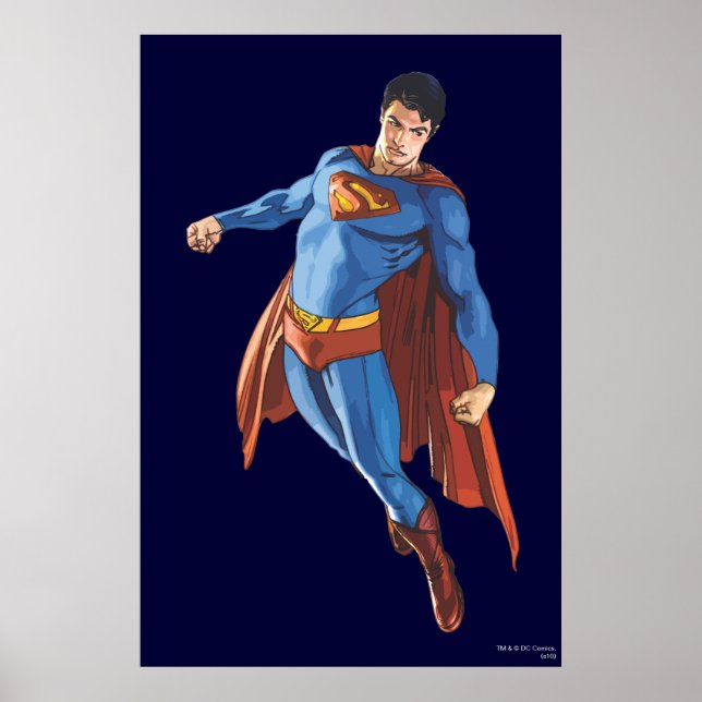 Póster Superman mirando hacia abajo (Frente)