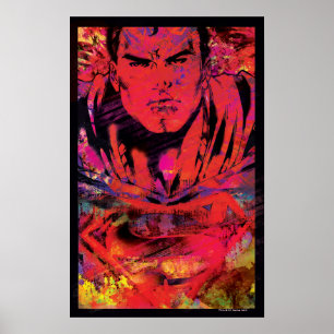 Póster Superman Red Grunge