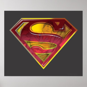 Póster Superman S-Shield   Logotipo de reflexión