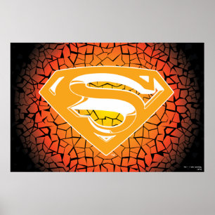 Póster Superman Stylized Logo de Crackers