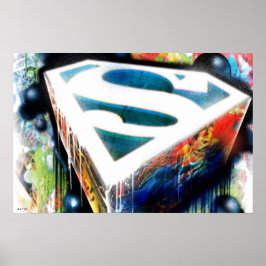 Póster Superman Stylized | Logo del Graffiti Urbano
