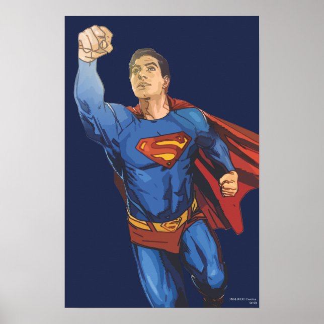 Póster Superman volando a la izquierda (Frente)