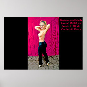 Póster Supermodel Ishah Laurah in Gloria Vanderbilt Pants