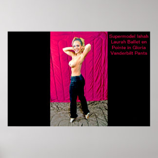 Póster Supermodel Ishah Laurah in Gloria Vanderbilt Pants