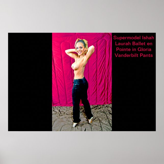 Póster Supermodel Ishah Laurah in Gloria Vanderbilt Pants (Frente)