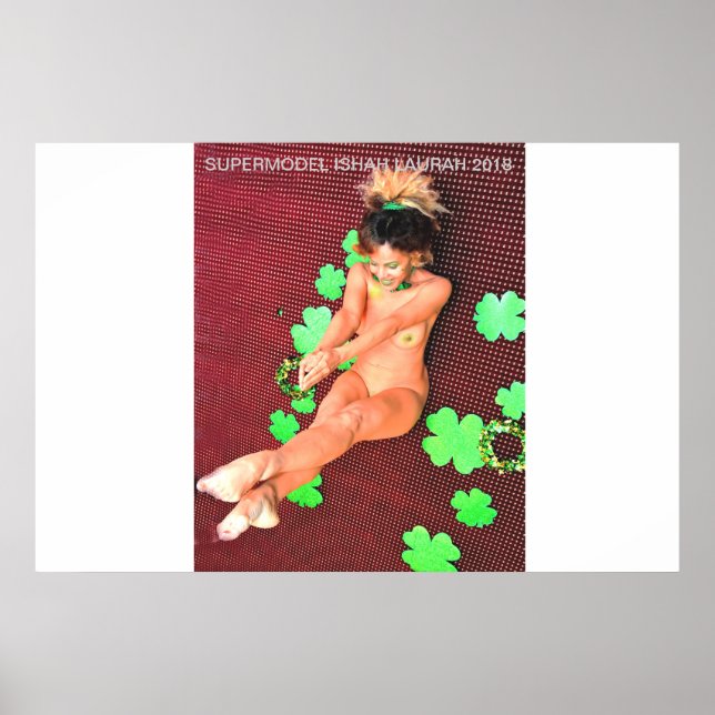 PÓSTER SUPERMODEL ISHAH LAURAH ST. DÍA DEL PATTY 2018 (Frente)