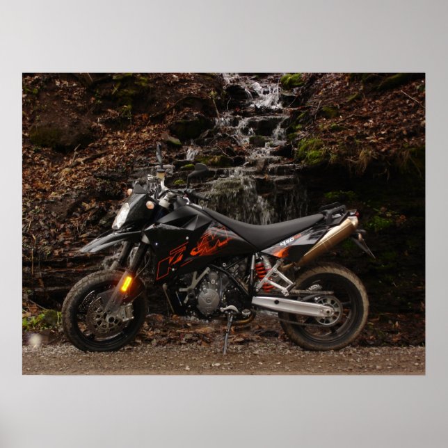Póster Supermoto KTM 950 (Frente)