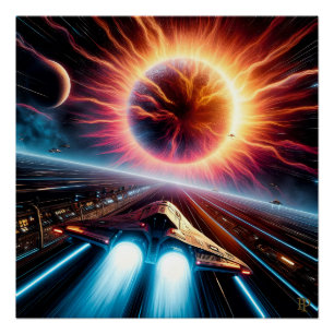 Póster Supernova Blastoff