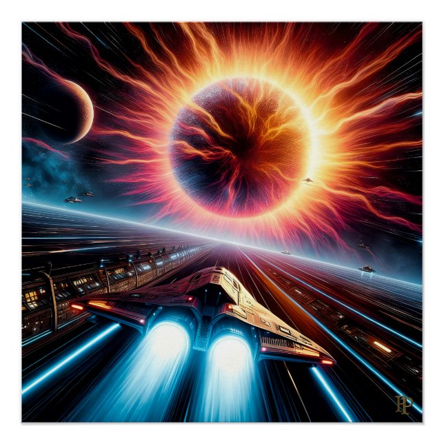 Póster Supernova Blastoff (Anverso)