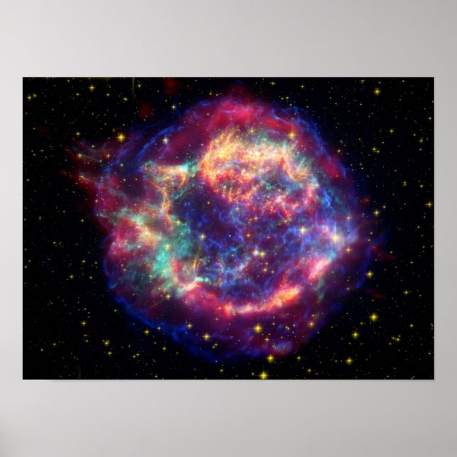 Póster supernova remnant Cassiopeia A (Frente)