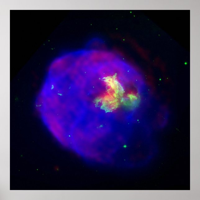Póster Supernova Remnant LMC N 63A (Frente)