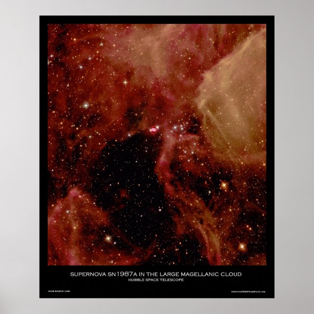 Póster Supernova SN1987A en la gran nube magelánica (Frente)