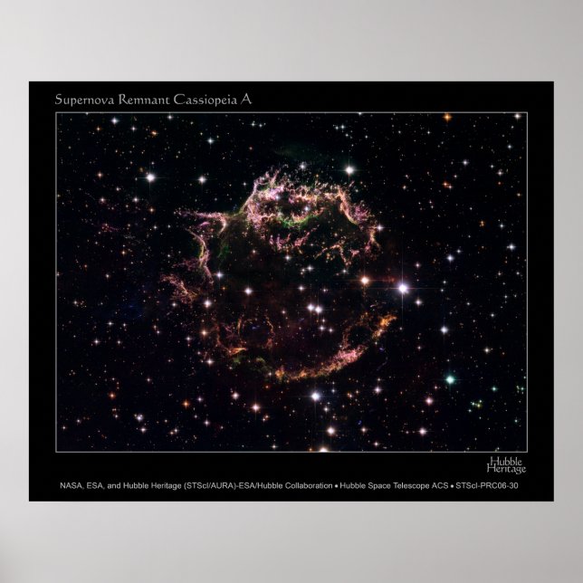 Póster SupernovaRemnantCassiopeiaA-2006-30 (Frente)