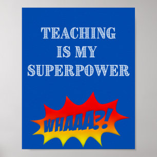 Póster Superpoderes docentes