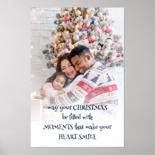 Póster Superposición de foto de cita de Navidad inspirado