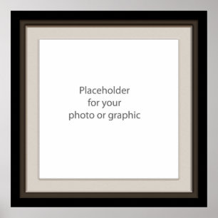 Póster Superposición de marco decorativo oscuro