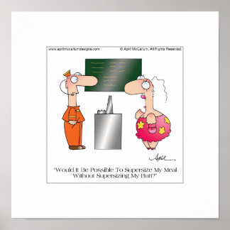 Póster SUPERSIZE ME Poster por April McCallum