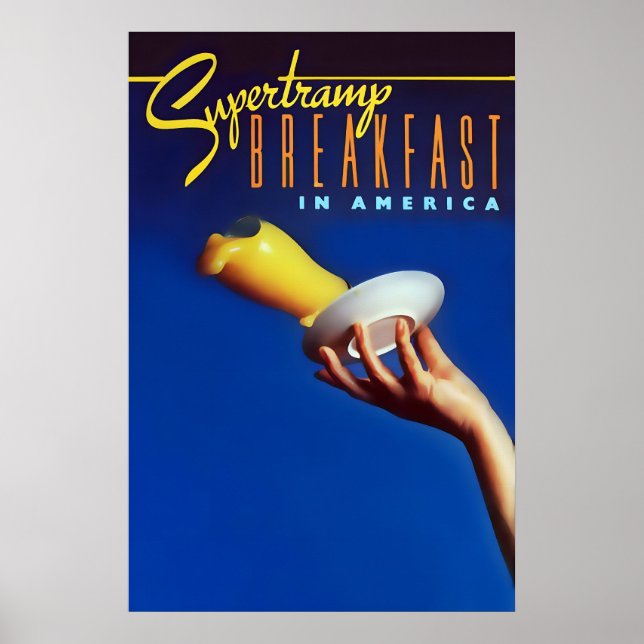 Póster Supertramp 1979 Breakfast in America US Promo (Frente)