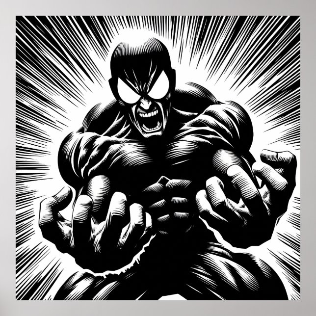 Póster Supervillano (Frente)