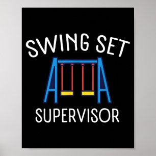 Póster Supervisor de columpios