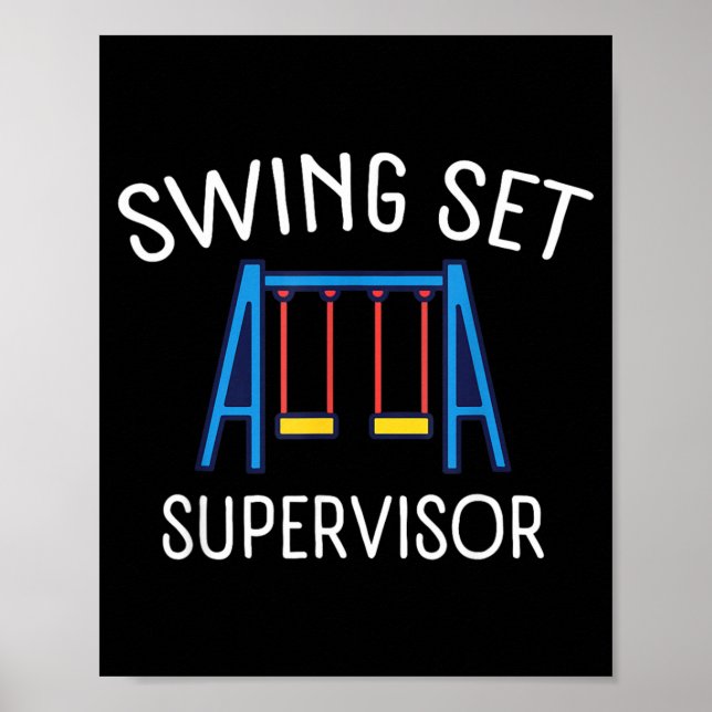 Póster Supervisor de columpios (Frente)