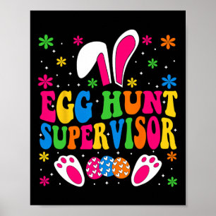 Póster Supervisor De La Caza De Huevos Y Escuadrón De Caz