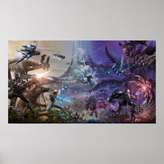 Póster Supervivencia ARK Evolución de zona de guerra de d