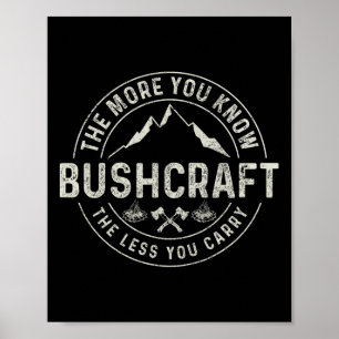 Póster Supervivencia de Bushcraft Camping al aire libre C