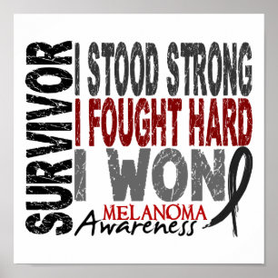 Póster Superviviente 4 Melanoma