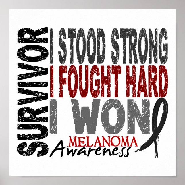 Póster Superviviente 4 Melanoma (Frente)