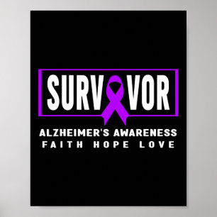 Póster Superviviente - Conciencia de Heimer Morado