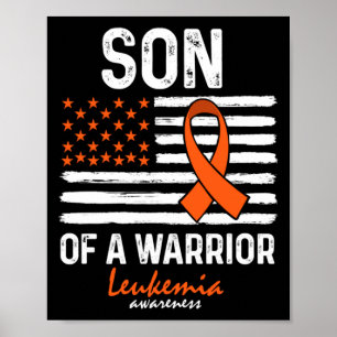 Póster Superviviente de cáncer de sangre Leucemia Hijo de