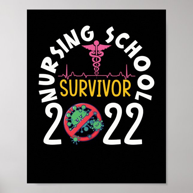 Póster Superviviente de escuela de enfermería 2022 estudi (Frente)