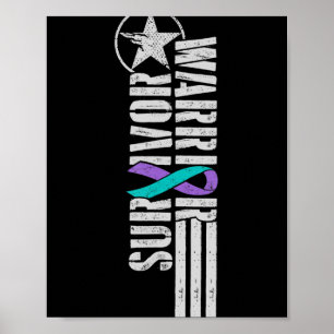 Póster Superviviente de Guerrero de Prevención del Suicid
