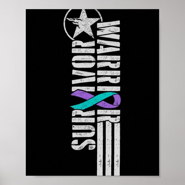 Póster Superviviente de Guerrero de Prevención del Suicid (Frente)