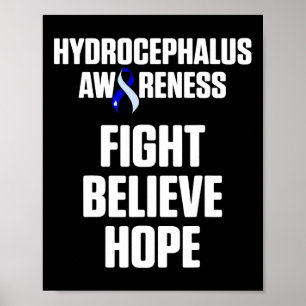 Póster Superviviente de Hydrocephalus luchó contra el gue
