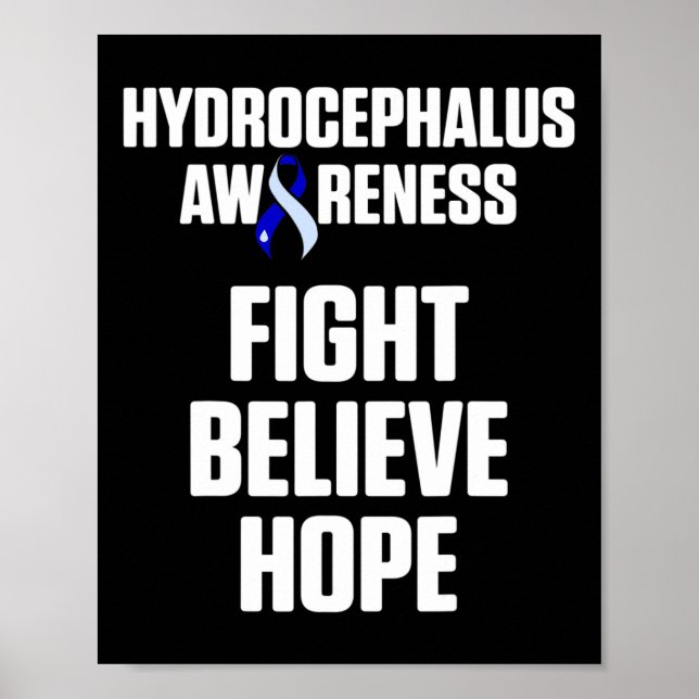 Póster Superviviente de Hydrocephalus luchó contra el gue (Frente)