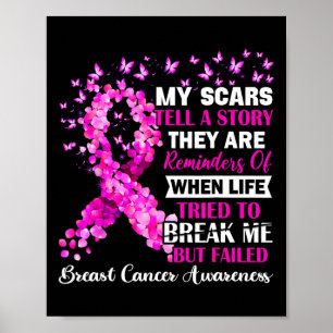 Póster Superviviente de la conciencia sobre el cáncer de