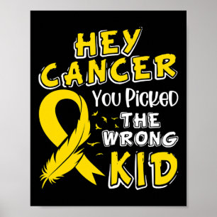 Póster Superviviente de la prevención del cáncer infantil