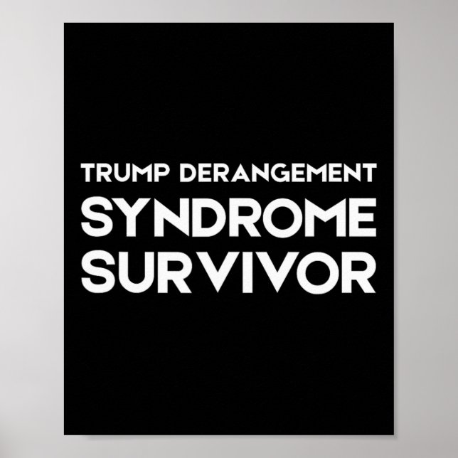 Póster Superviviente del Síndrome de Derangement de Trump (Frente)