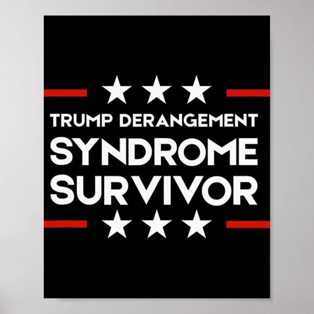 Póster Superviviente del Síndrome de Derangement de Trump (Frente)