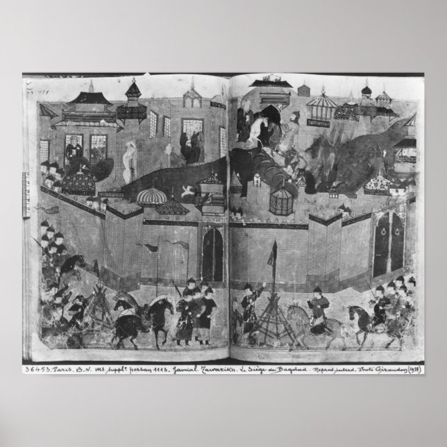 Póster Suppl Persan Mongols bajo el liderazgo (Frente)