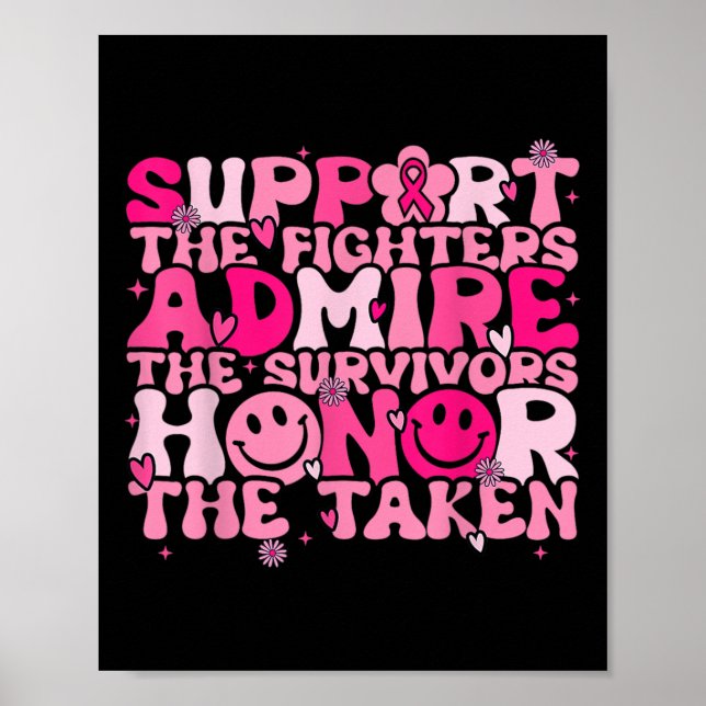 Póster Support Admire Honor Breast Awareness Warri (Frente)