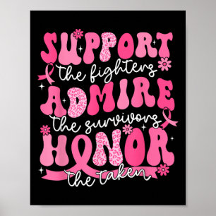 Póster Support Admire Honor Breast Awareness Warri
