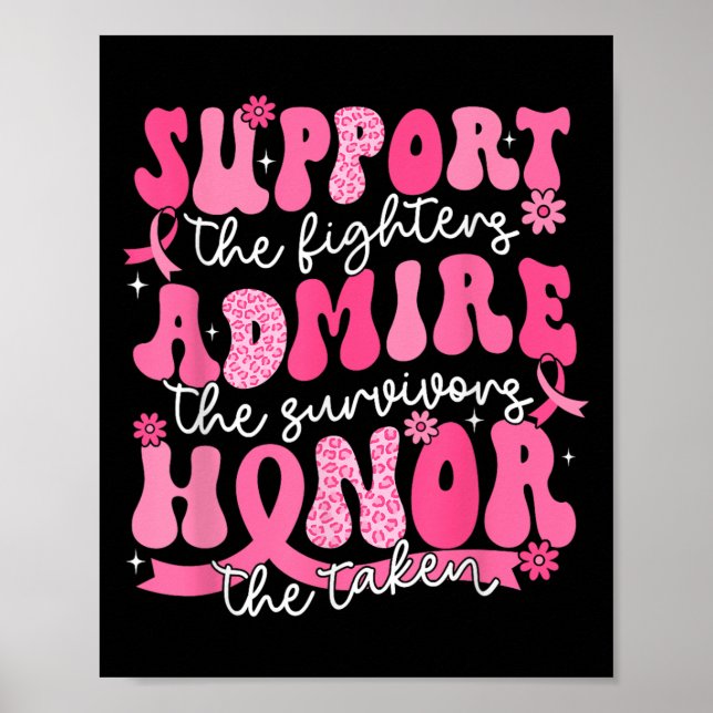 Póster Support Admire Honor Breast Awareness Warri (Frente)