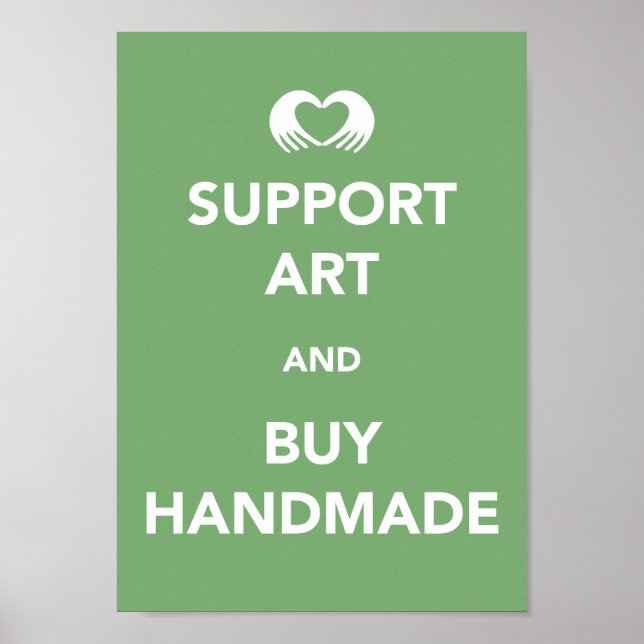 Póster Support Art and Buy Handmade (Frente)