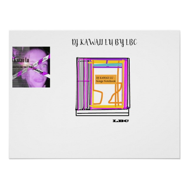 PÓSTER SUPPORT DJ KAWAII LU (Anverso)